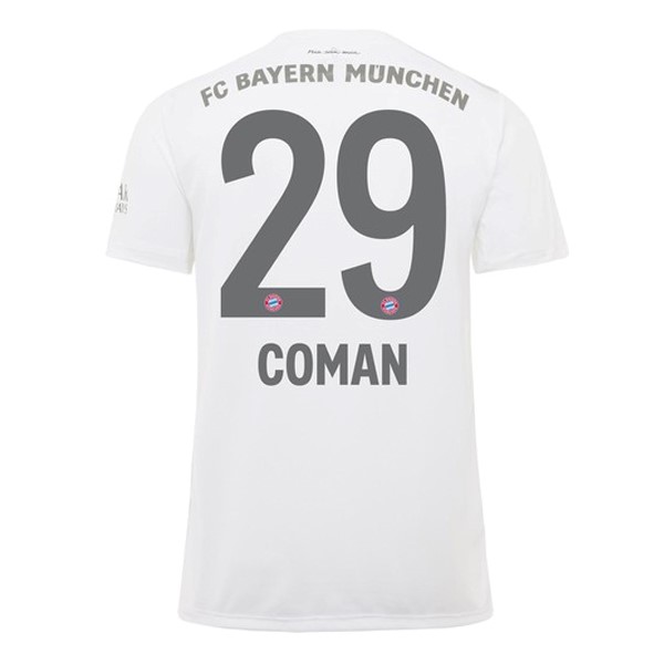 Camiseta Bayern Munich NO.29 Coman 2ª Kit 2019 2020 Blanco